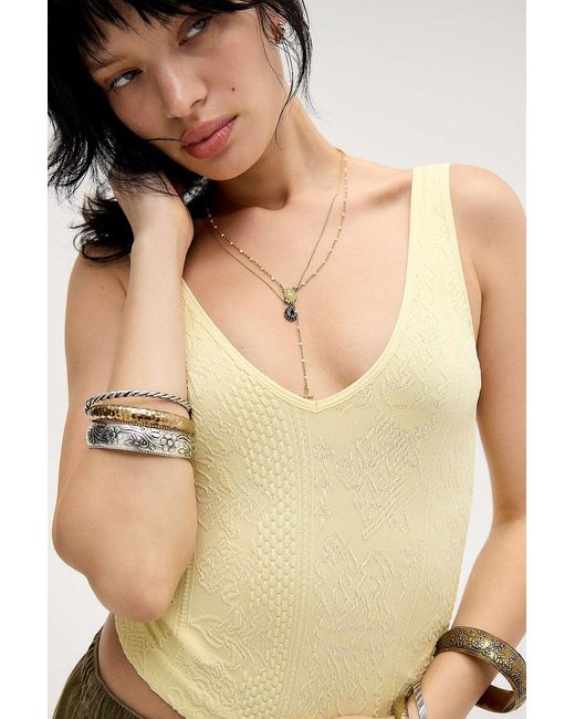 Out From Under Natural Textured Easy V Seamless Cami