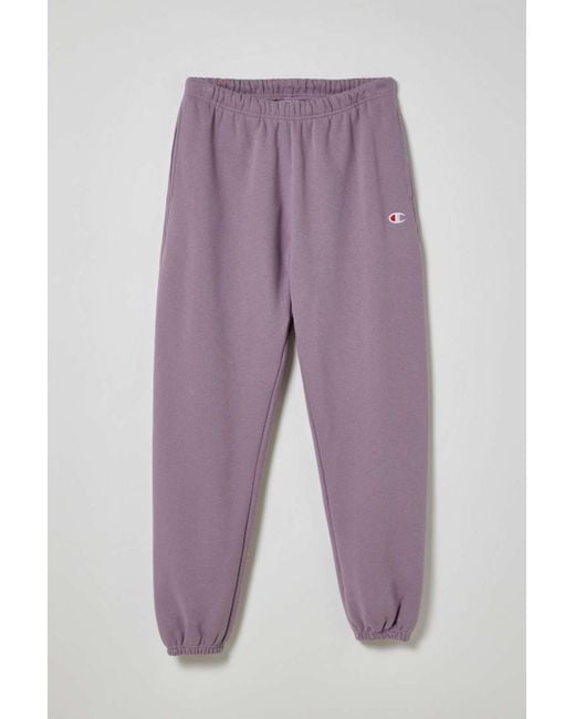 Champion Purple Uo Exclusive Reverse Weave Sweatpant In Lavender At Urban Outfitters