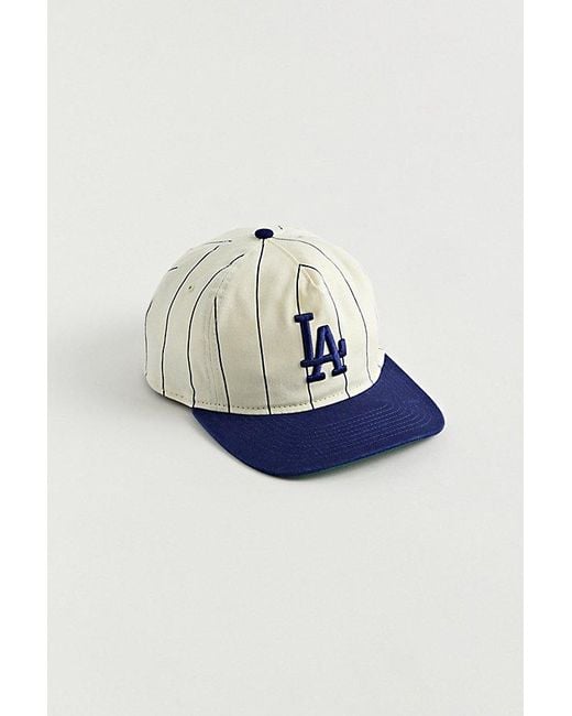 KTZ Blue Los Angeles Dodgers Pinstripe Baseball Hat for men