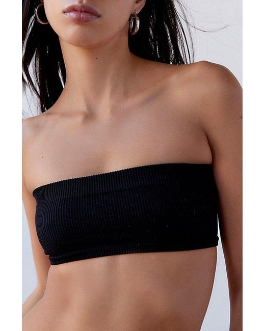 Out From Under Blue Seamless Bandeau Bra Top