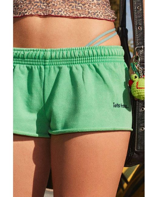 iets frans Green Ultra-mini Jogger Shorts