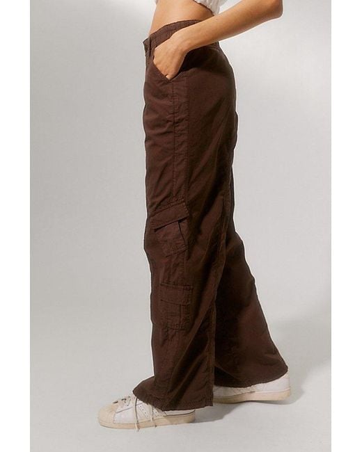 BDG Brown Y2K Low-Rise Relaxed Cargo Pant