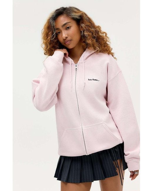 iets frans Whisper Pink Zip-through Hoodie