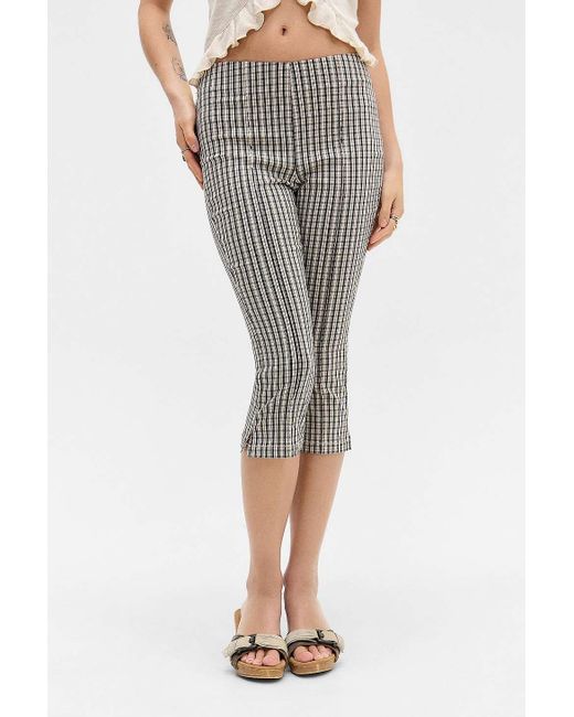 Silence + Noise Gray Silence + Noise Bengaline Capri Trousers