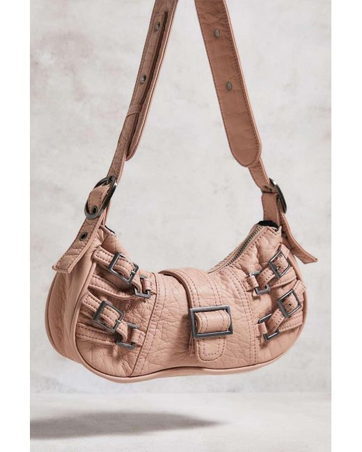 Urban Outfitters Pink Uo Buckle Biker Bag