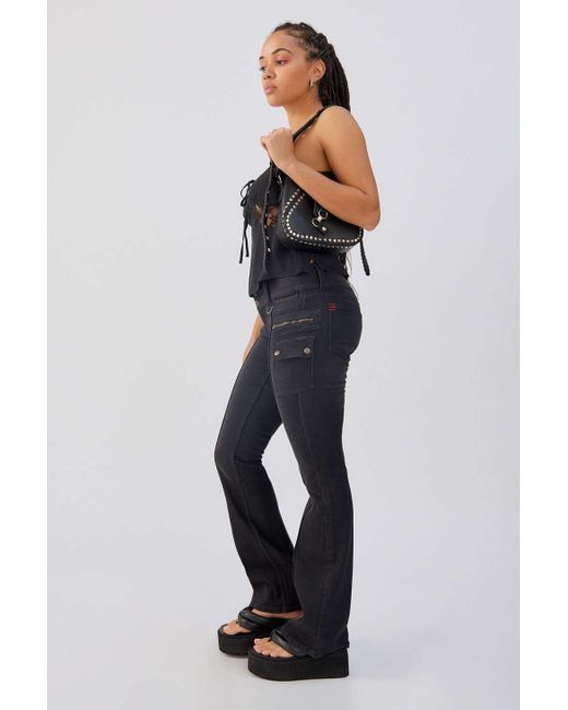 BDG Denim Y2k Bootcut Cargo Jean in Black | Lyst