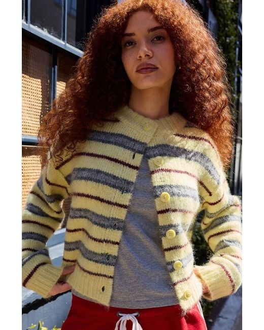 Urban Outfitters Yellow Uo Hudson Cardigan