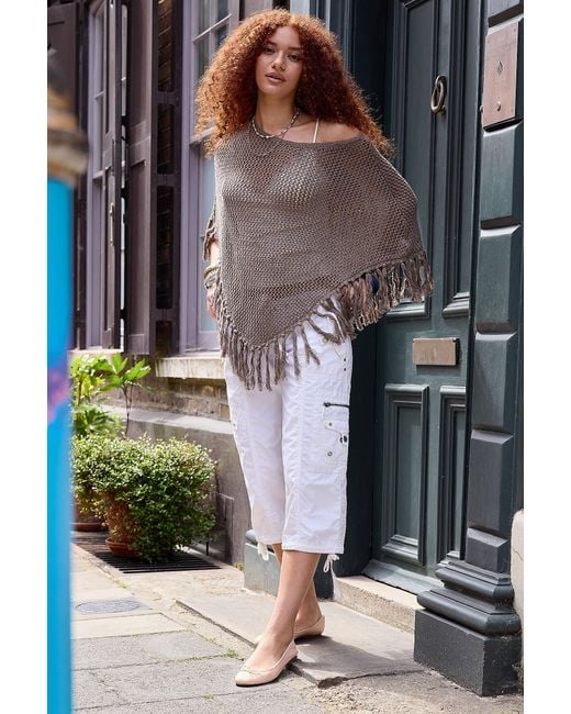 Urban Outfitters Gray Uo Jamie Poncho