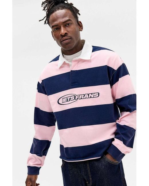 Sweater Iets Frans Rugby Shirt Iets Mixed Stripe Rugby Shirt