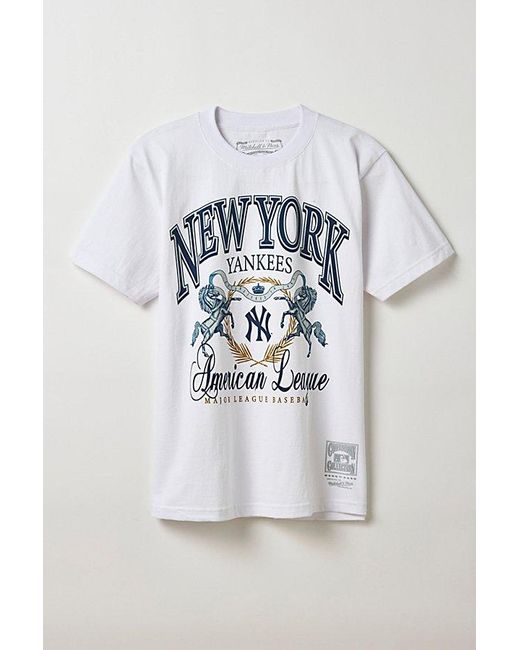 Mitchell & Ness Gray Mlb Team Logo Graphic Tee for men
