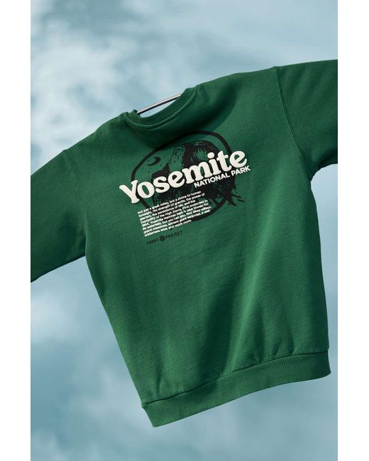 Parks Project Green Uo Exclusive Yosemite Crew Neck Sweatshirt for men