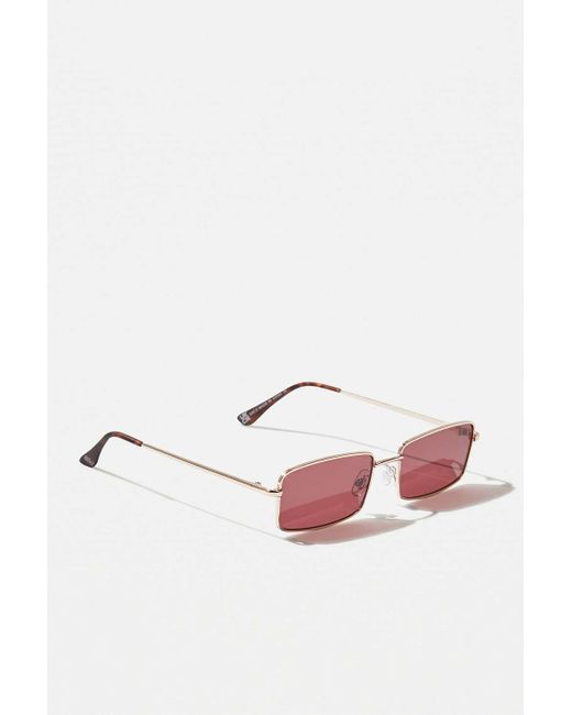 Urban Outfitters Uo Palmer Red Lens Sunglasses for men