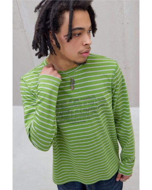 Jaded London Green Uo Exclusive Muddy Footprints T-shirt for men