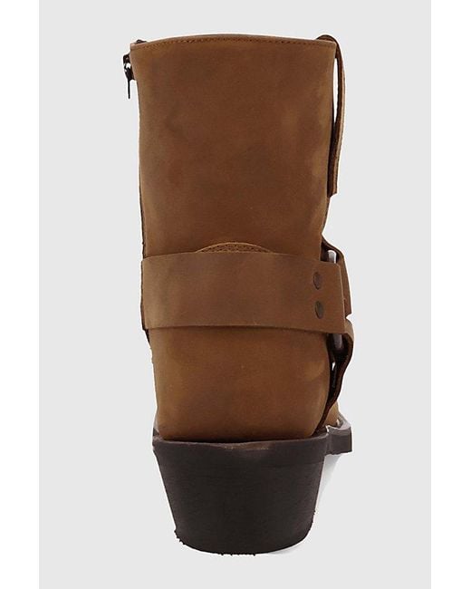 Dingo Brown Rev Up Leather Harness Boot for men