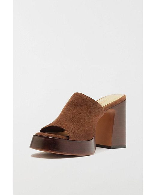 SCHUTZ SHOES Brown Rowan Platform Mule