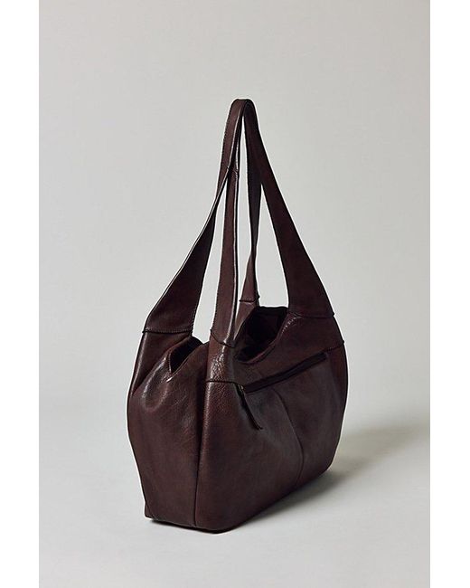 Silence + Noise Purple Charlie Leather Tote Bag