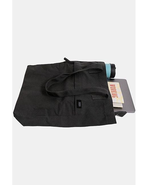 Terra Thread Black Organic Cotton Multi Pocket Canvas Tote