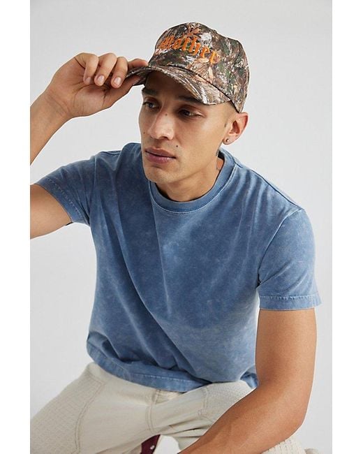 Urban Outfitters Blue Mother Snapback Hat for men