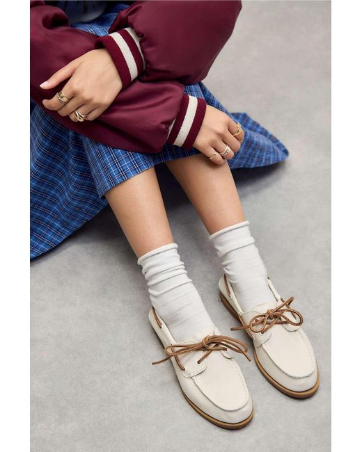 Timberland Blue White Two-eye Boat Shoes
