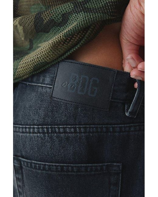 BDG Black Pleated Straight Fit Jean for men