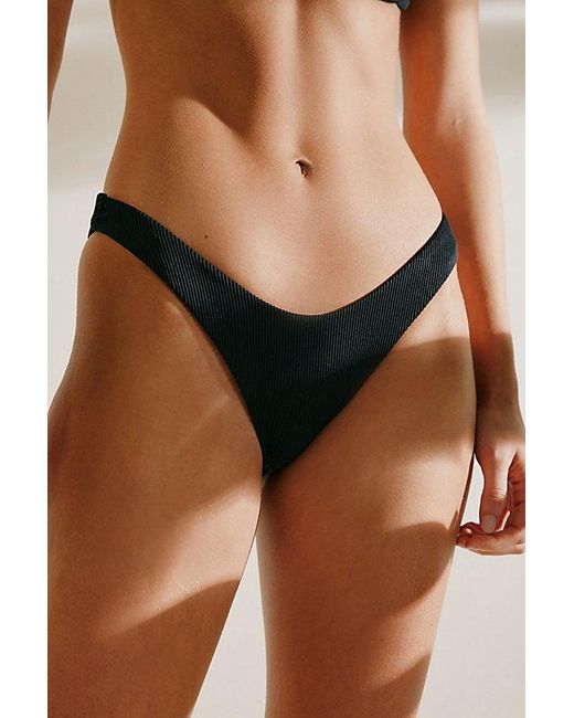 Out From Under Black Monroe Ribbed Bikini Bottom