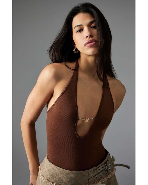 Out From Under Brown Butterfly Icon Bodysuit