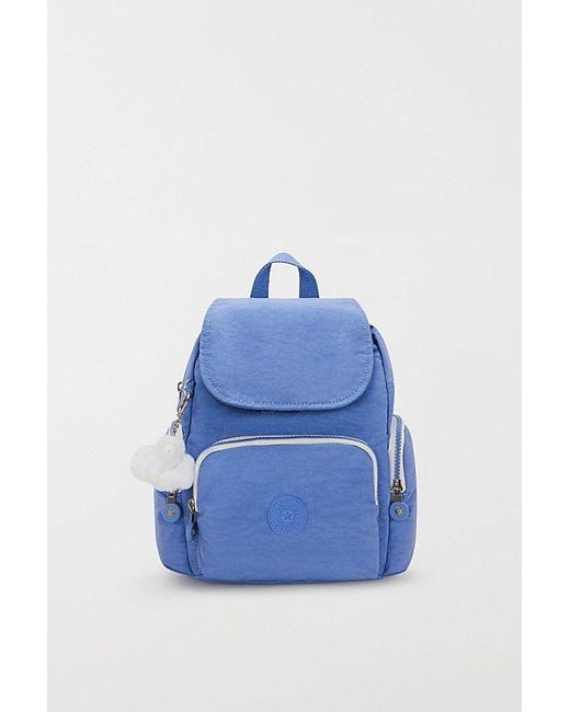 Kipling Blue City Zip Nylon Mini Backpack