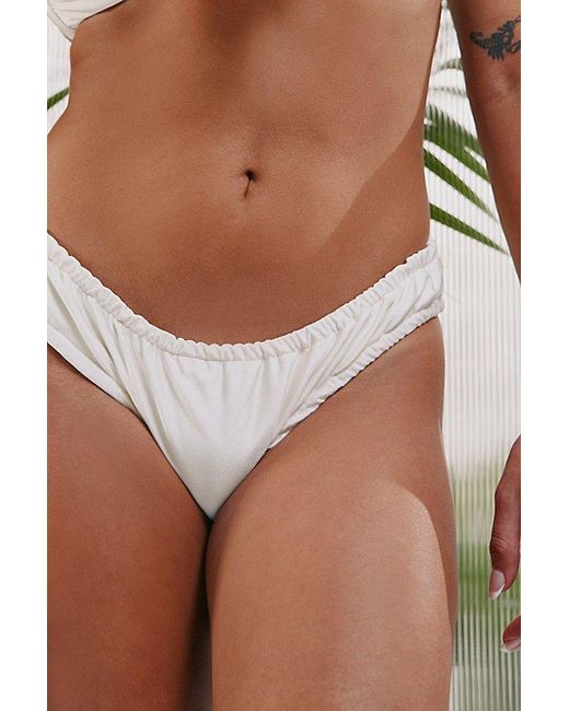 Out From Under Brown Monaco Ruched Bikini Bottom