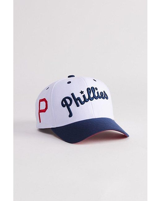 Mitchell & Ness Blue Philadelphia Phillies Evergreen Pro Snapback Coop Hat for men