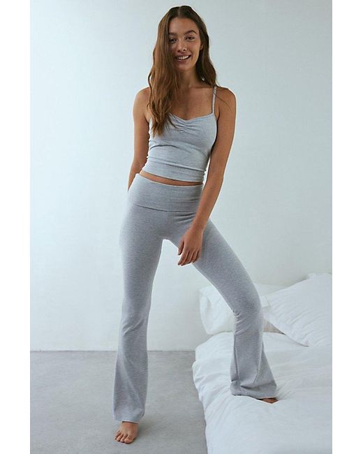 Out From Under Blue Bec Foldover Flare Pant