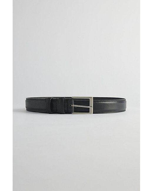 Urban Outfitters Gray Basic Beveled Leather Belt for men