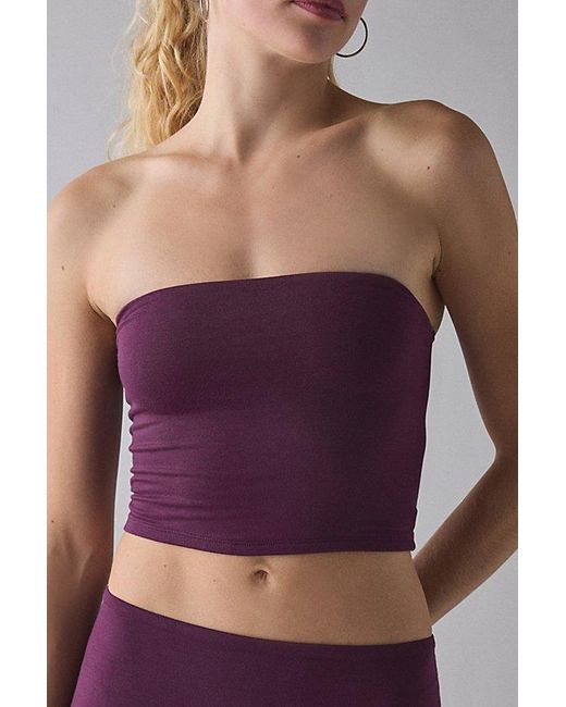 Urban Outfitters Purple Uo Kimmy Jersey Knit Tube Top + Maxi Skirt 2-Piece Set