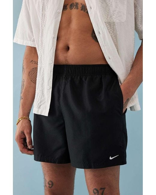 Nike Solid Black Swim Shorts for men