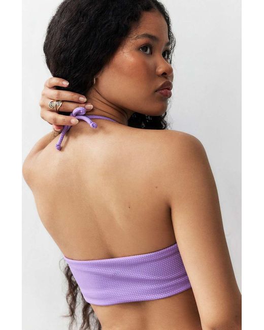 Daisy Street Purple Halterneck Bikini Top