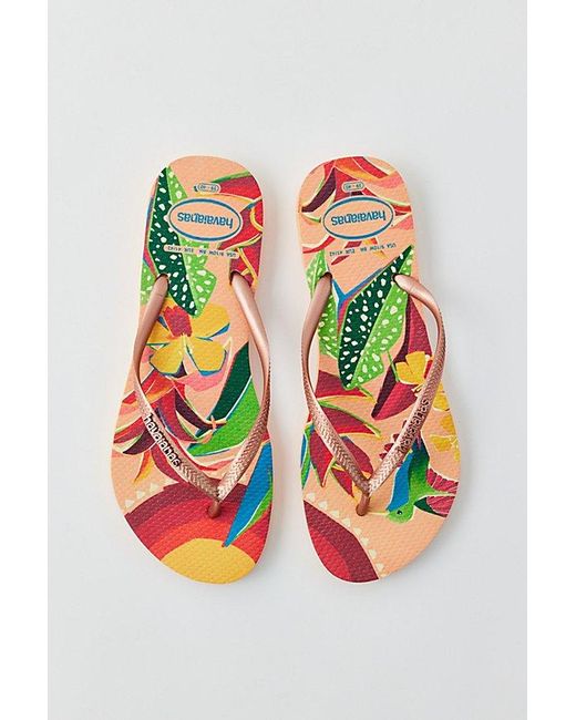 Havaianas Multicolor Printed Slim Flip Flop Sandal