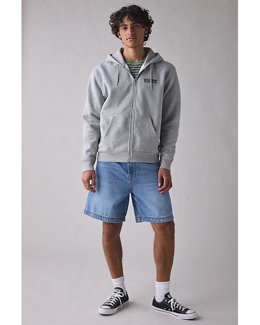 Dickies Gray Bolivar Graphic Zip-Up Hoodie Sweatshirt for men