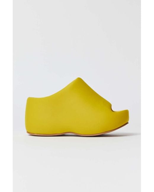 Jeffrey Campbell Yellow Cruiser Platform Slide Sandal