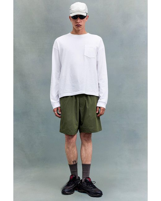 Snow Peak Green Olive Easy Shorts for men