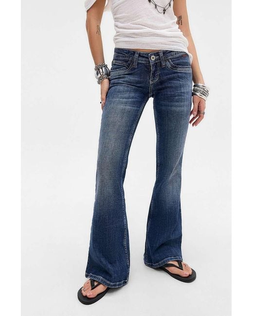 BDG Blue Miko Flare Western Jeans