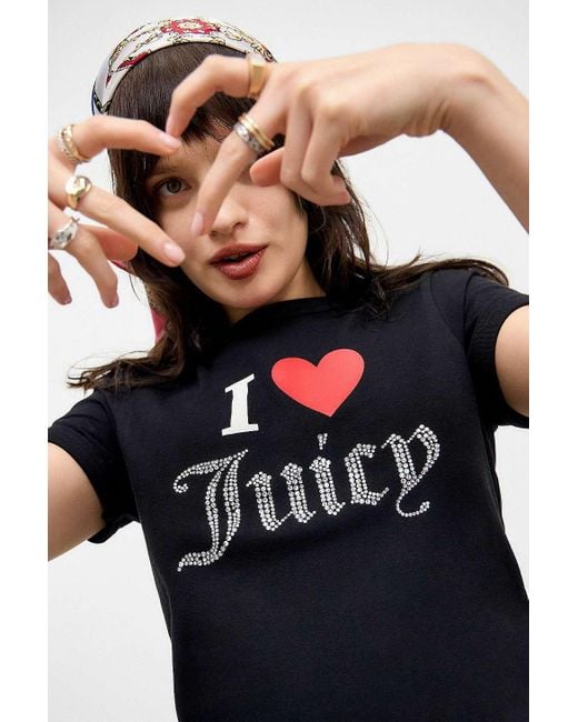 Juicy Couture Black Uo Exclusive I Love Juicy T-shirt