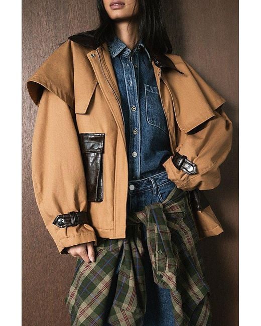 WeWoreWhat Black Cocoon Barn Jacket