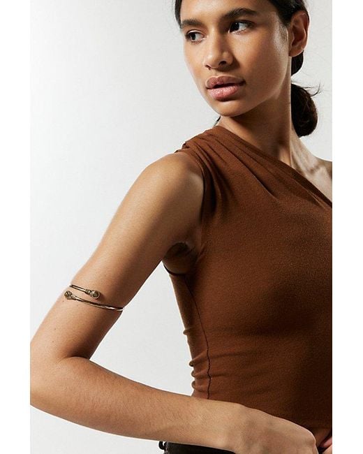 Urban Outfitters Brown Delicate Stone Arm Cuff