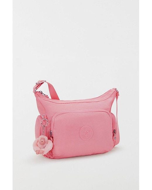 Kipling Pink Gabb Small Nylon Crossbody Bag