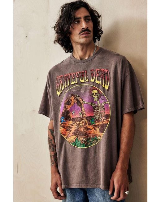 Urban Outfitters Uo Brown Grateful Dead T-shirt for men