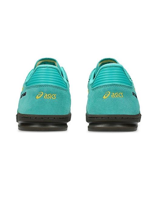 Asics Green Skyhand Og Suede Sportstyle Sneakers for men