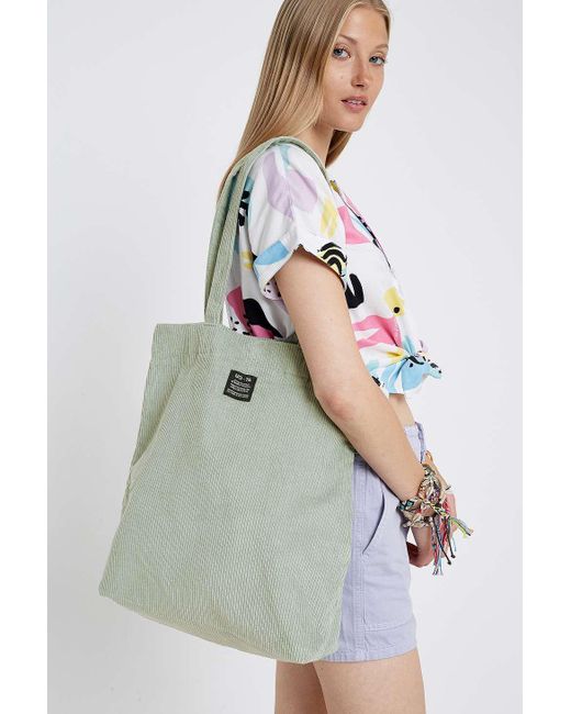 Urban Outfitters Green Uo Corduroy Tote Bag