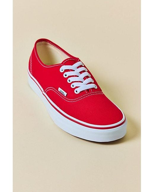 Vans Red Authentic Sneakers