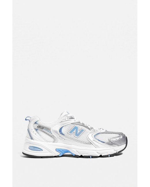 New Balance 530 Silver & Blue Trainers in Metallic Lyst UK