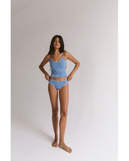 RAT BOI Multicolor Scoop Back Lace Trim Cami