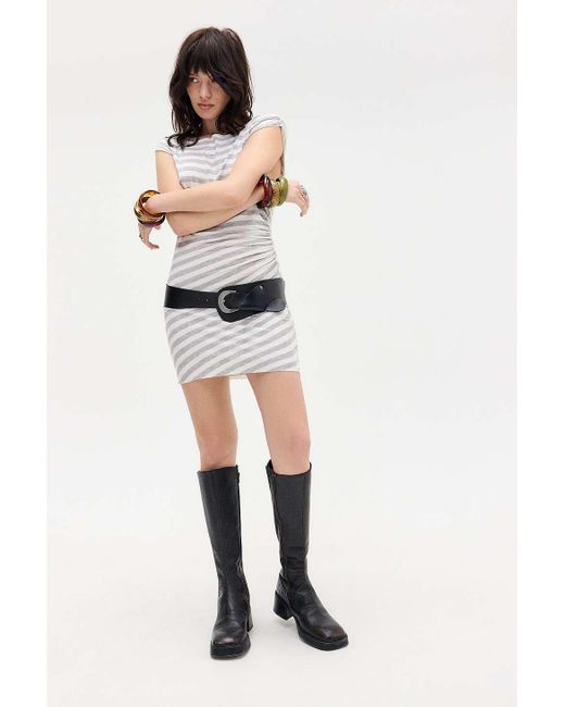 Silence + Noise White Silence + Noise Liza Stripe Mini Dress